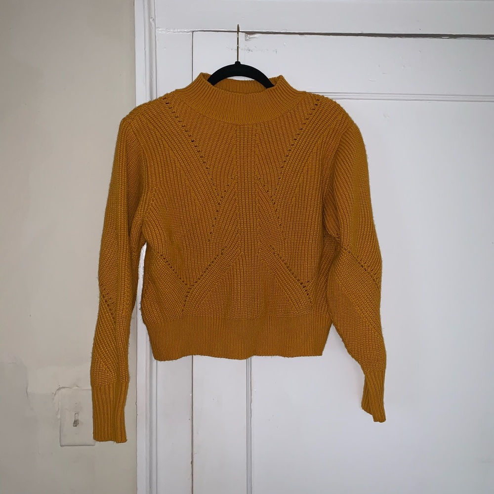 Top Shop mustard sweater, Size US 6